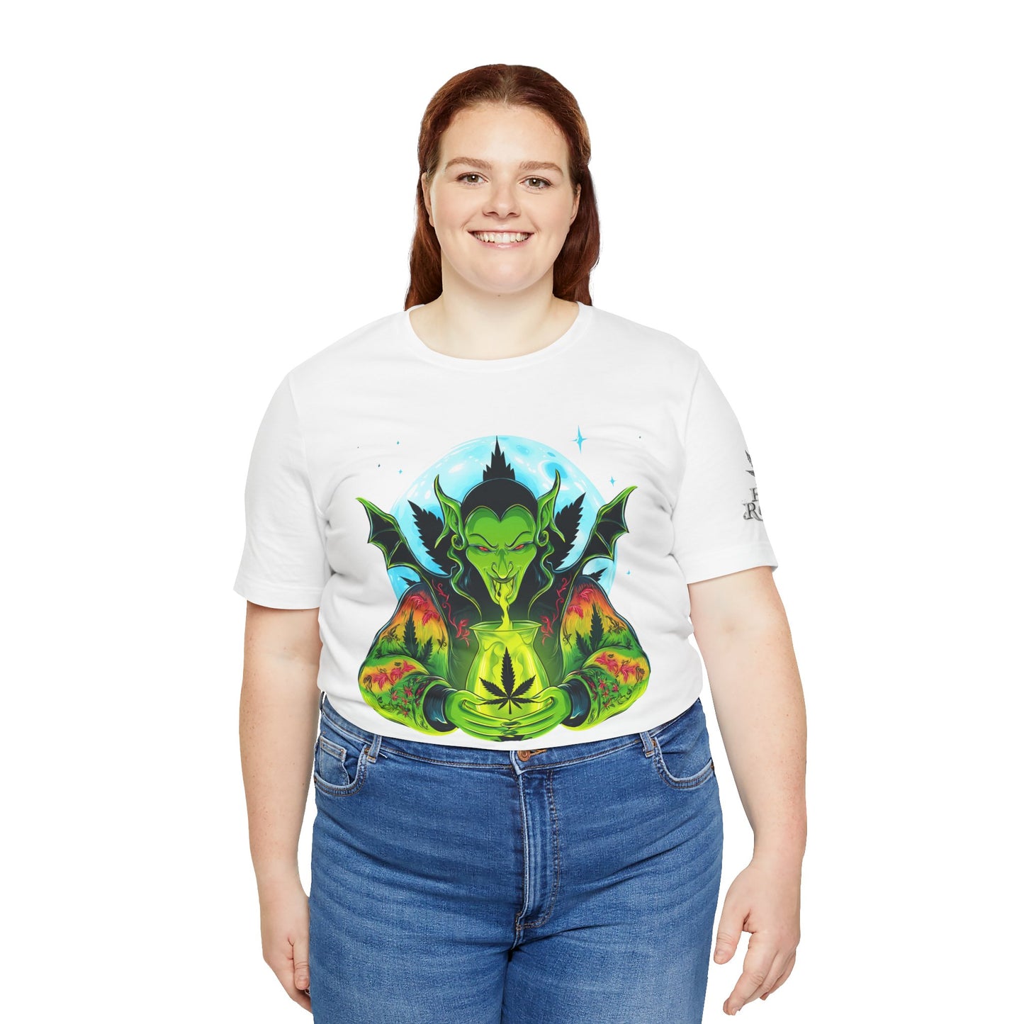 Mystic Dragon Guardian Cannabis Meditation T-Shirt - Premium Psychedelic 420 Apparel