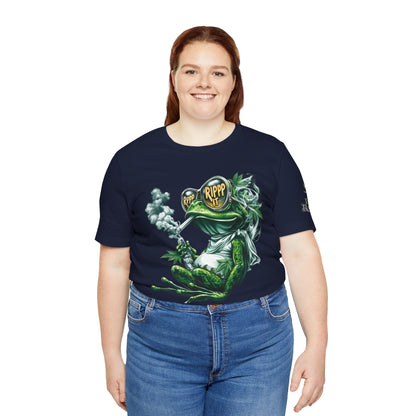 RIPPP IT Cosmic Frog Tee - Premium Airlume Cotton Cannabis Culture Streetwear