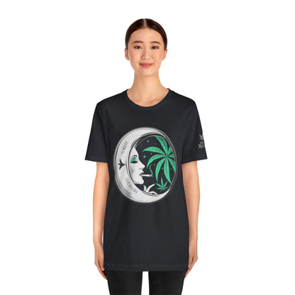 Toker Girl Coin Tee - Vintage Cannabis Portrait Art Design | High Roller