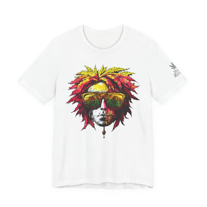 Rasta Cannabis Portrait Tee - Reggae Culture Art Design | High Roller