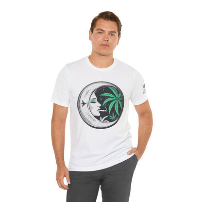 Toker Girl Coin Tee - Vintage Cannabis Portrait Art Design | High Roller