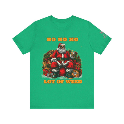 Ho Ho Ho Lot Of Weed Premium Cannabis Christmas T-Shirt