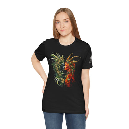 Sacred Union T-Shirt - Premium Airlume Cotton Cannabis Spirits Fantasy Art Tee