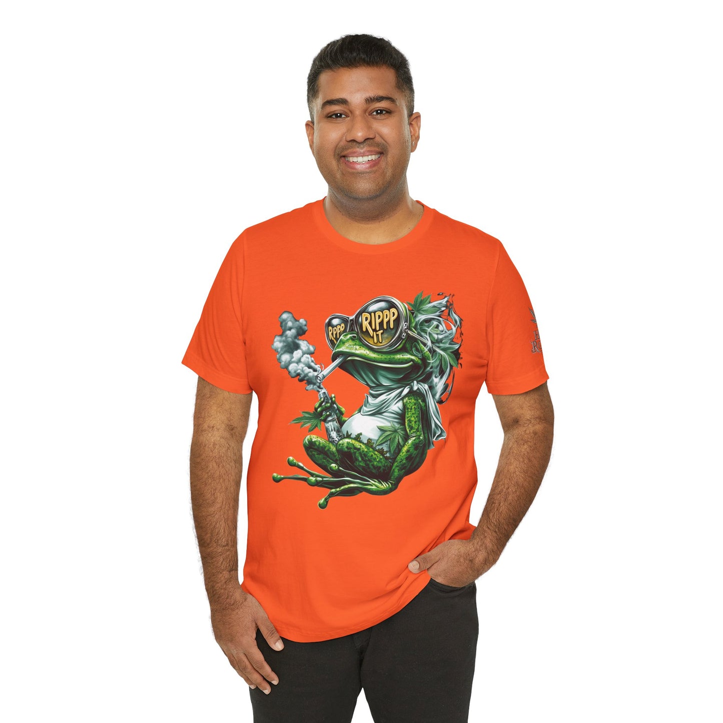 RIPPP IT Cosmic Frog Tee - Premium Airlume Cotton Cannabis Culture Streetwear