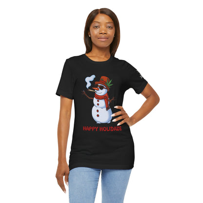 Happy Holidaze Premium Cannabis Christmas T-Shirt