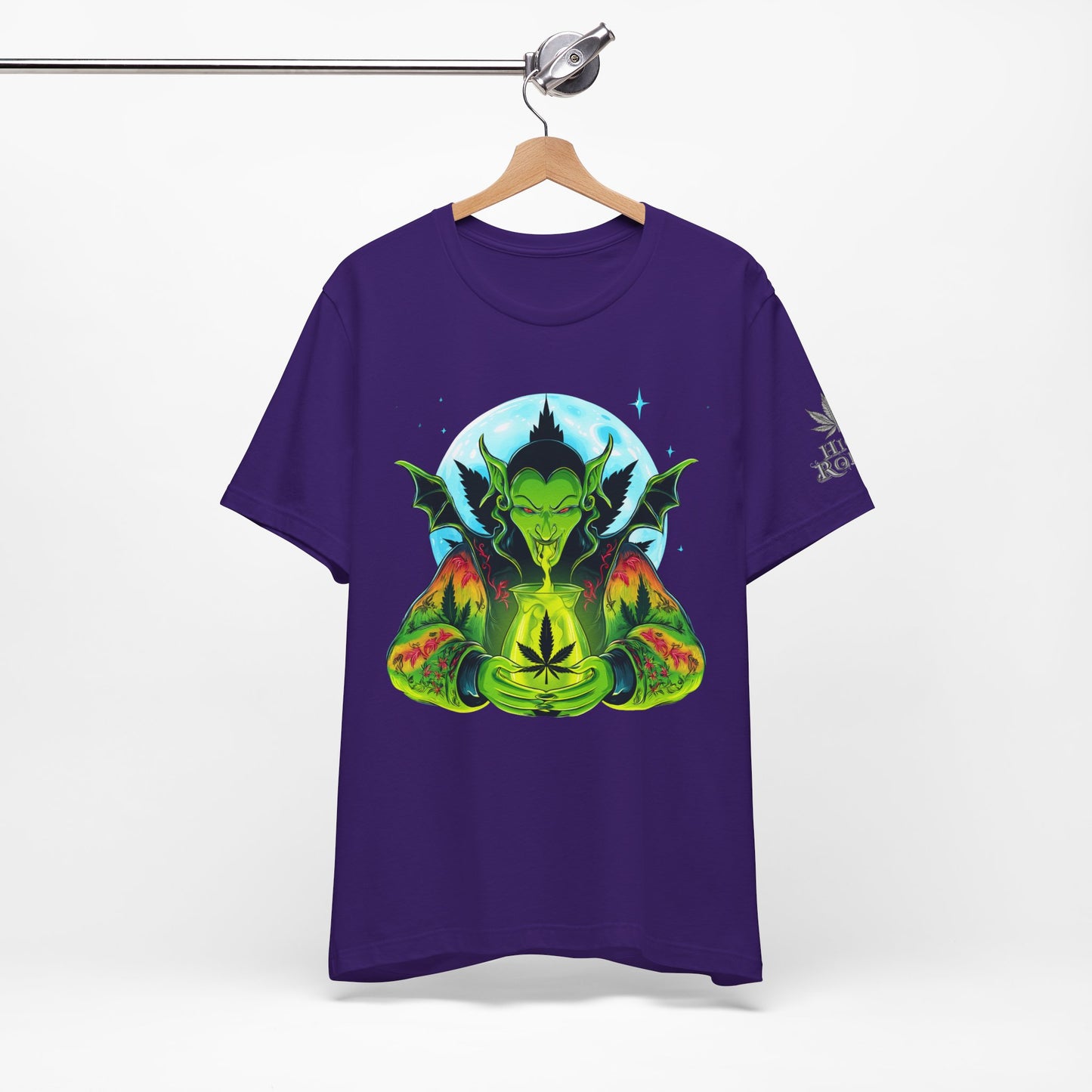 Mystic Dragon Guardian Cannabis Meditation T-Shirt - Premium Psychedelic 420 Apparel