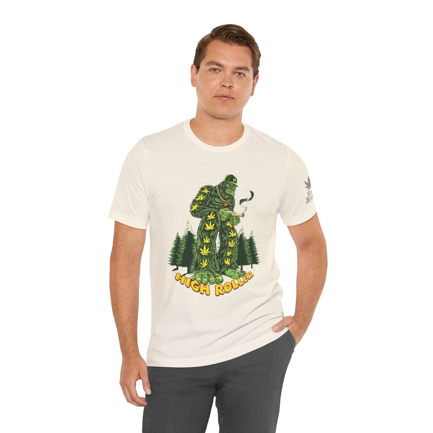 Cannabis Sasquatch Forest King T-Shirt - Premium Bigfoot 420 Lifestyle Apparel"