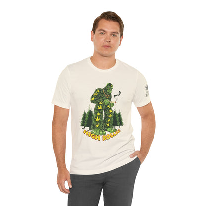 Cannabis Sasquatch Forest King T-Shirt - Premium Bigfoot 420 Lifestyle Apparel"