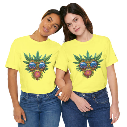 Third Eye Vision T-Shirt - Premium Airlume Cotton Cannabis Kaleidoscope Art Tee