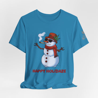 Happy Holidaze Premium Cannabis Christmas T-Shirt