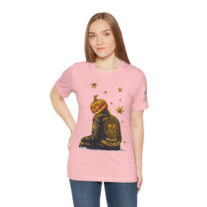 Pumpkin Head HIGH ROLLER Halloween T-Shirt - Premium Cannabis Culture Apparel
