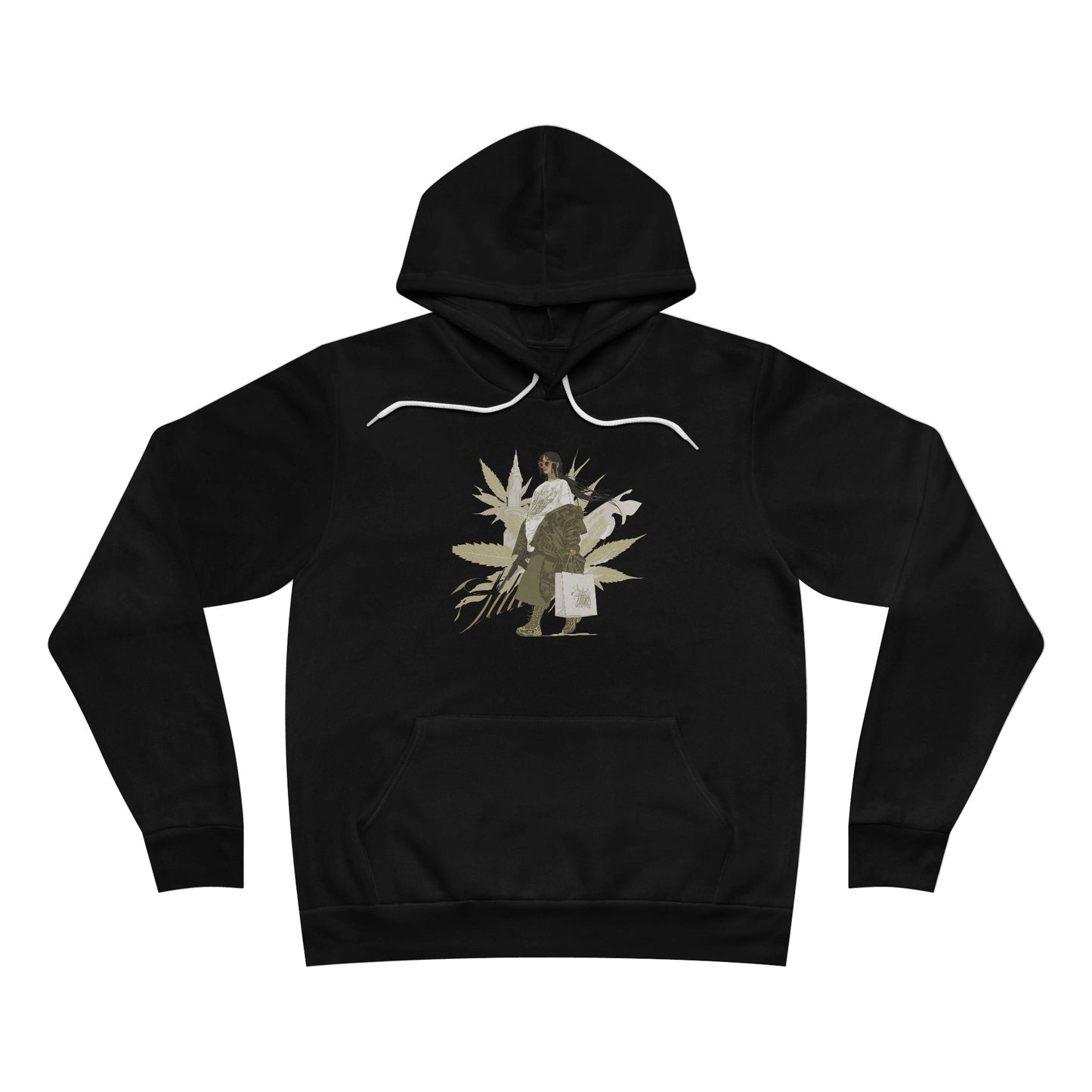 Cannabis Leaf Wings Hoodie - Urban Street Art Design | High Roller