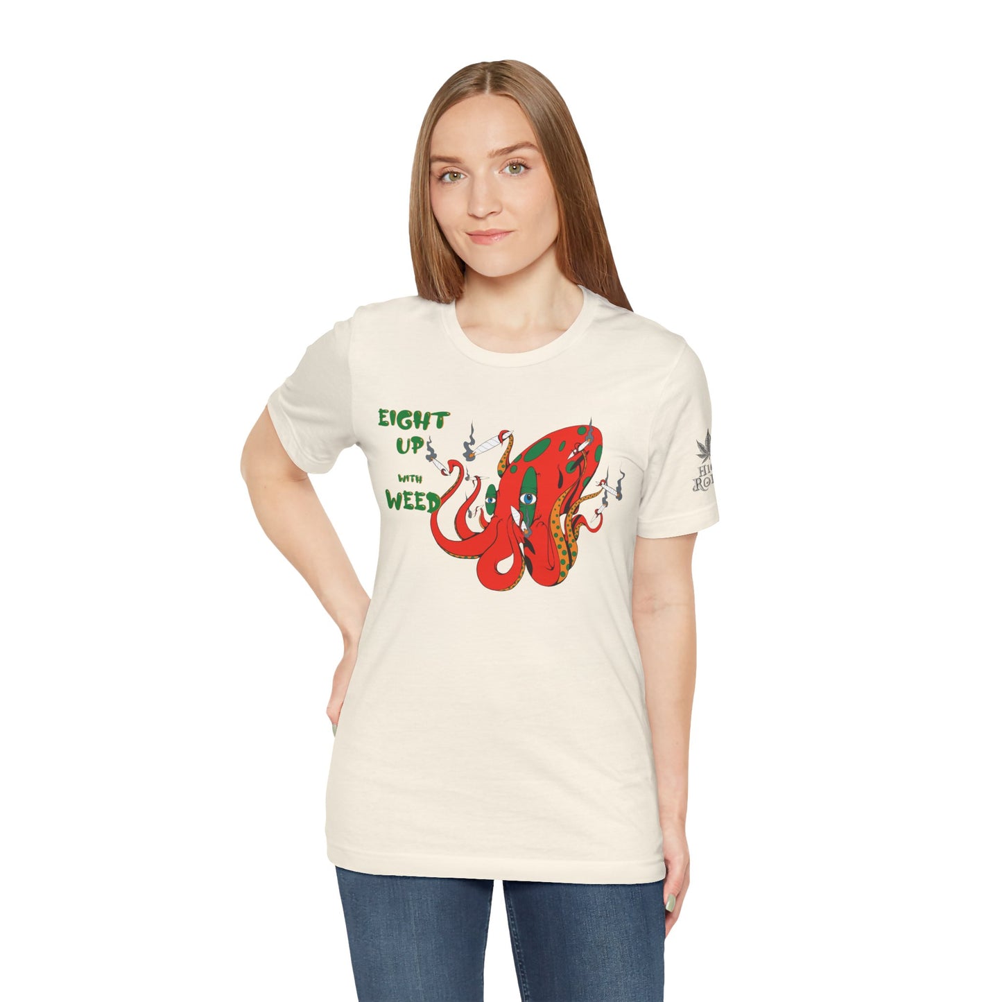 Eight Up Octopus Tee - Premium Airlume Cotton Cannabis Culture Streetwear