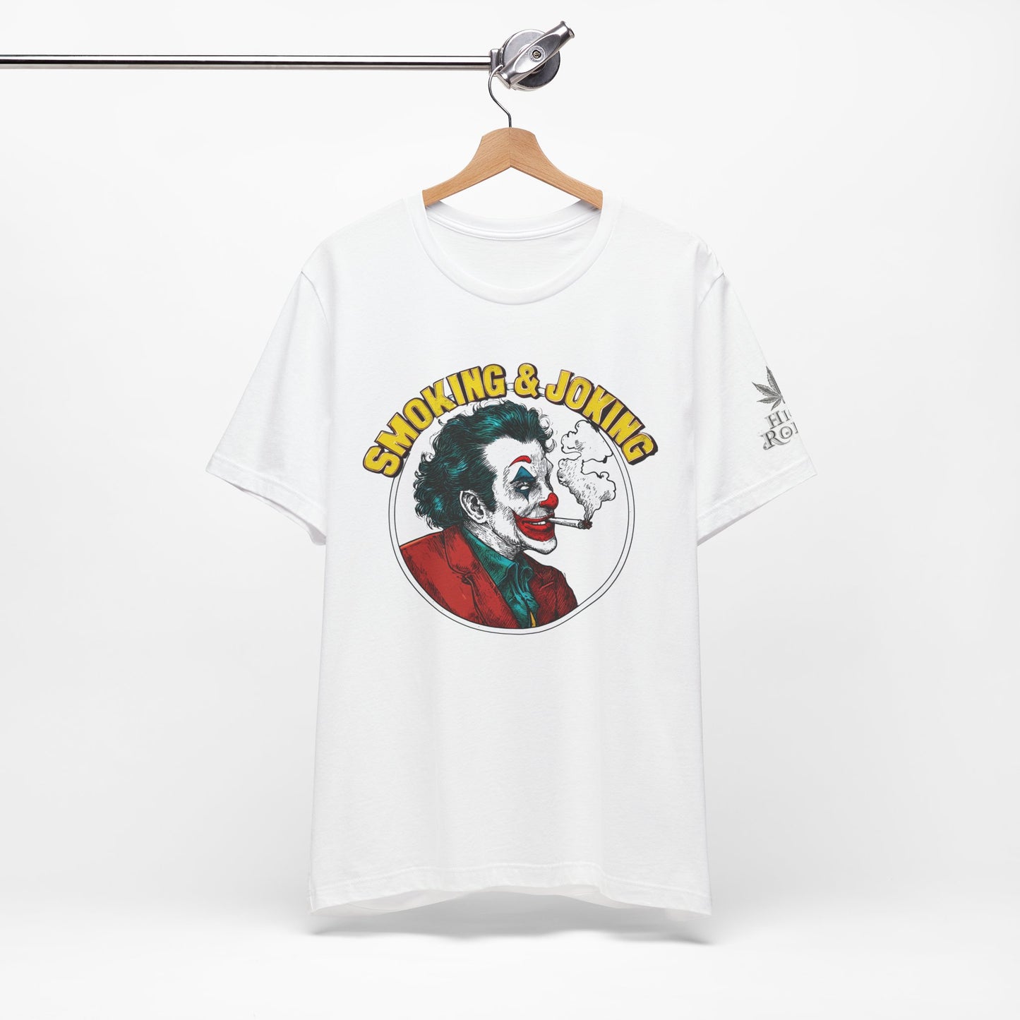 Smoking & Joking T-Shirt - Premium Airlume Cotton Cannabis Villain Pop Art Tee
