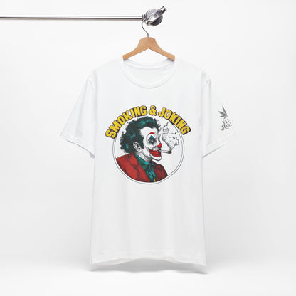 Smoking & Joking T-Shirt - Premium Airlume Cotton Cannabis Villain Pop Art Tee