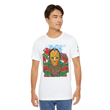 Horror Icon HIGH ROLLER T-Shirt - Premium Cannabis Slasher Culture Apparel"