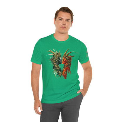 Sacred Union T-Shirt - Premium Airlume Cotton Cannabis Spirits Fantasy Art Tee