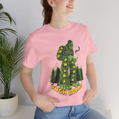 Cannabis Sasquatch Forest King T-Shirt - Premium Bigfoot 420 Lifestyle Apparel"