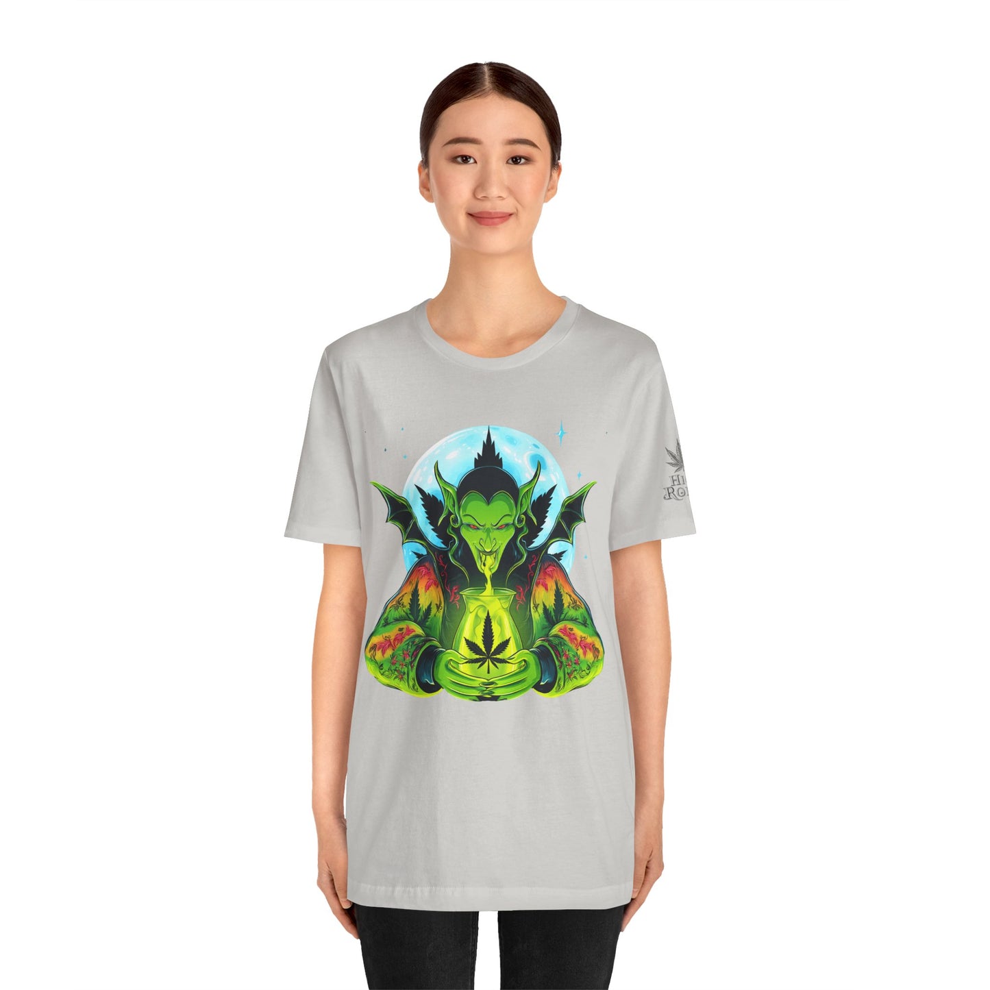 Mystic Dragon Guardian Cannabis Meditation T-Shirt - Premium Psychedelic 420 Apparel