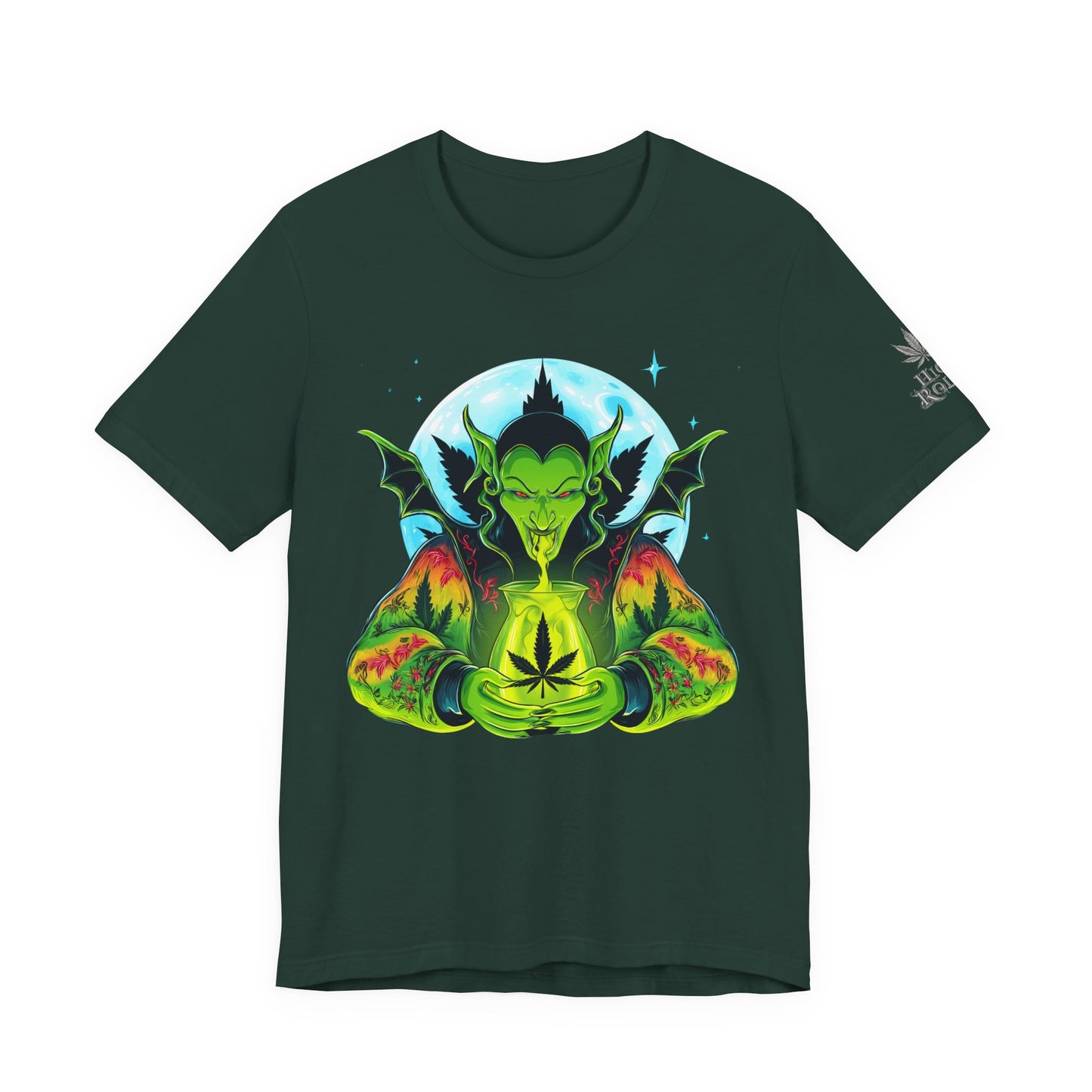 Mystic Dragon Guardian Cannabis Meditation T-Shirt - Premium Psychedelic 420 Apparel