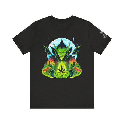 Mystic Dragon Guardian Cannabis Meditation T-Shirt - Premium Psychedelic 420 Apparel