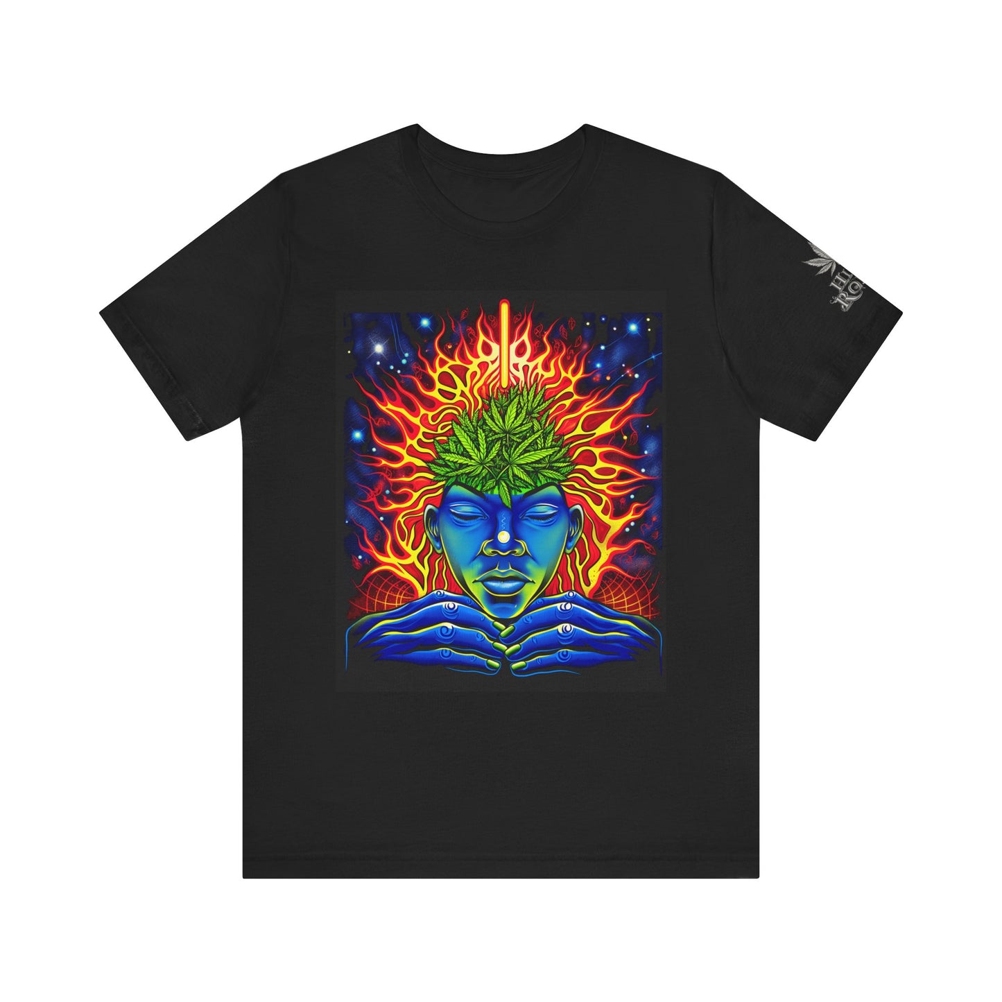 High Roller Third Eye Awakening Cannabis T-Shirt - Premium 420 Psychedelic Meditation Consciousness Expansion Spiritual Enlightenment Apparel