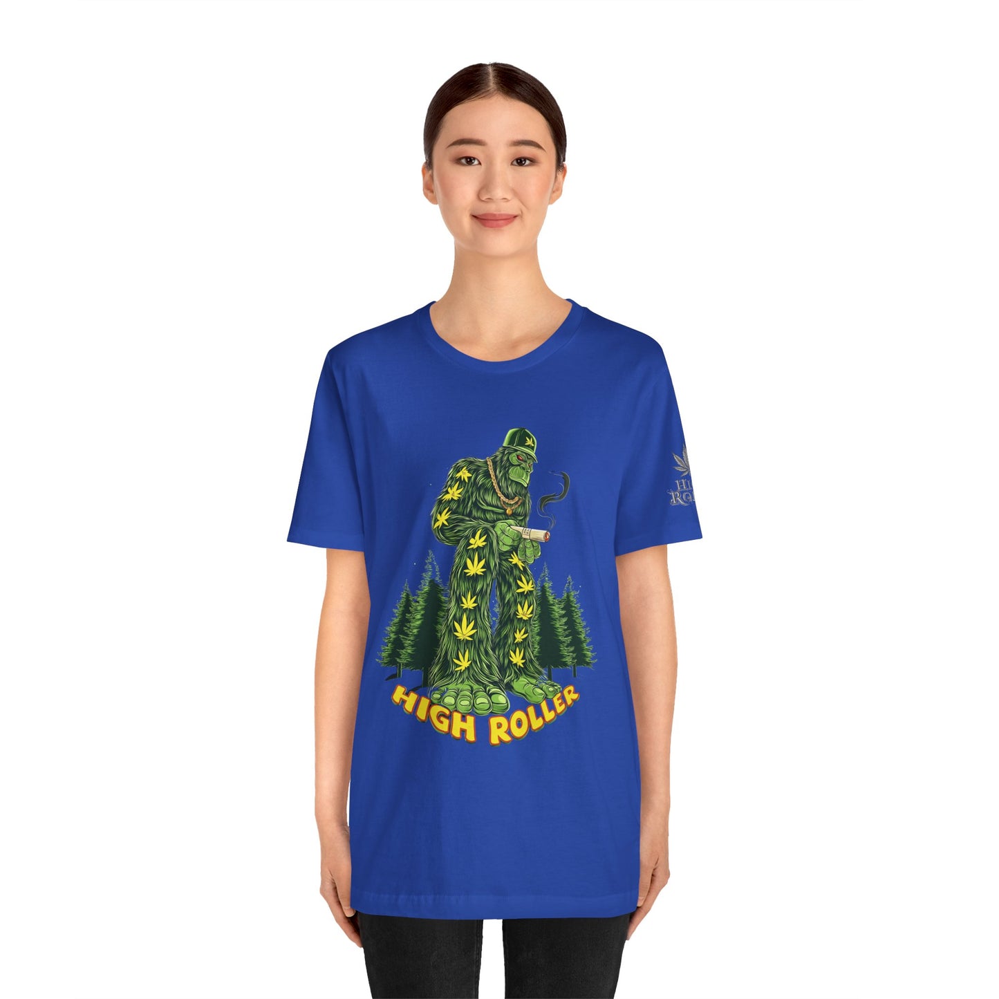 Cannabis Sasquatch Forest King T-Shirt - Premium Bigfoot 420 Lifestyle Apparel"