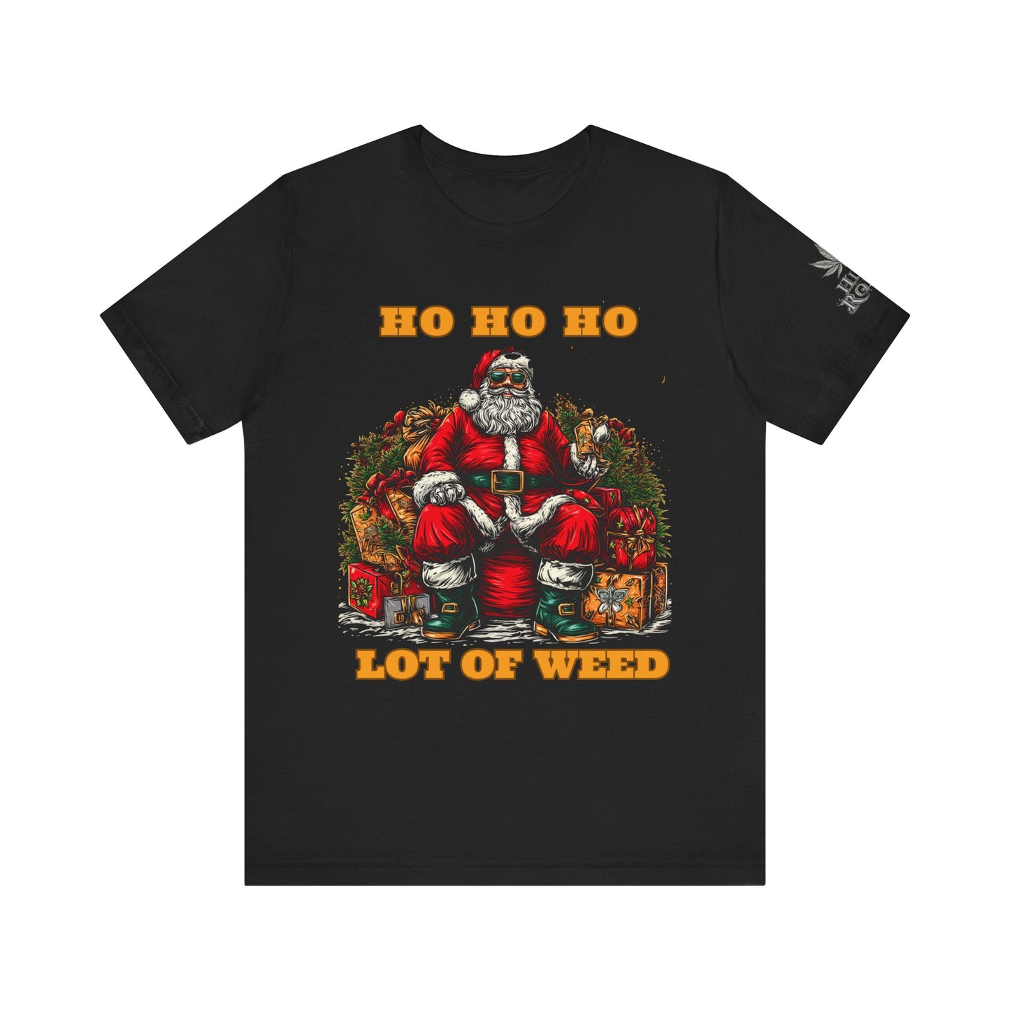 Ho Ho Ho Lot Of Weed Premium Cannabis Christmas T-Shirt