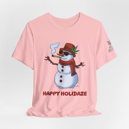 Happy Holidaze Premium Cannabis Christmas T-Shirt