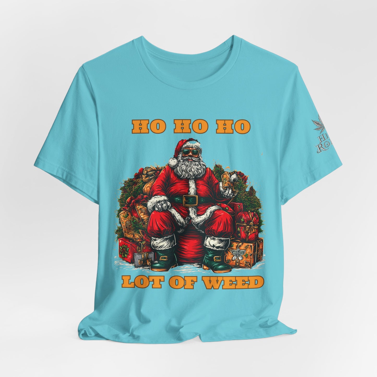 Ho Ho Ho Lot Of Weed Premium Cannabis Christmas T-Shirt