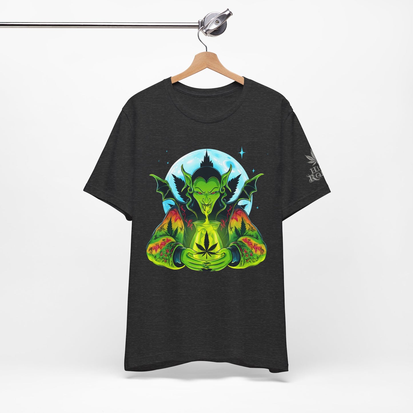 Mystic Dragon Guardian Cannabis Meditation T-Shirt - Premium Psychedelic 420 Apparel
