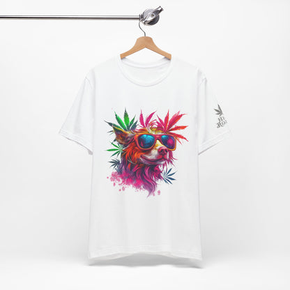 PSYCHEDELIC CANNABIS DOG™ | PREMIUM TRIPPY ART TEE