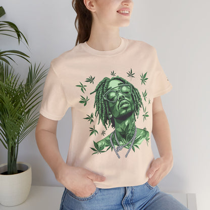 Elevated Vision Green Dream Tee - Premium Airlume Cotton Cannabis Culture Art