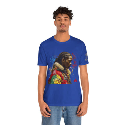 High Roller Profile Smoke Art Cannabis T-Shirt - Premium 420 Hip-Hop Portrait Street Culture Elevated Lifestyle Apparel