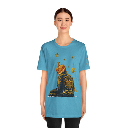 Pumpkin Head HIGH ROLLER Halloween T-Shirt - Premium Cannabis Culture Apparel