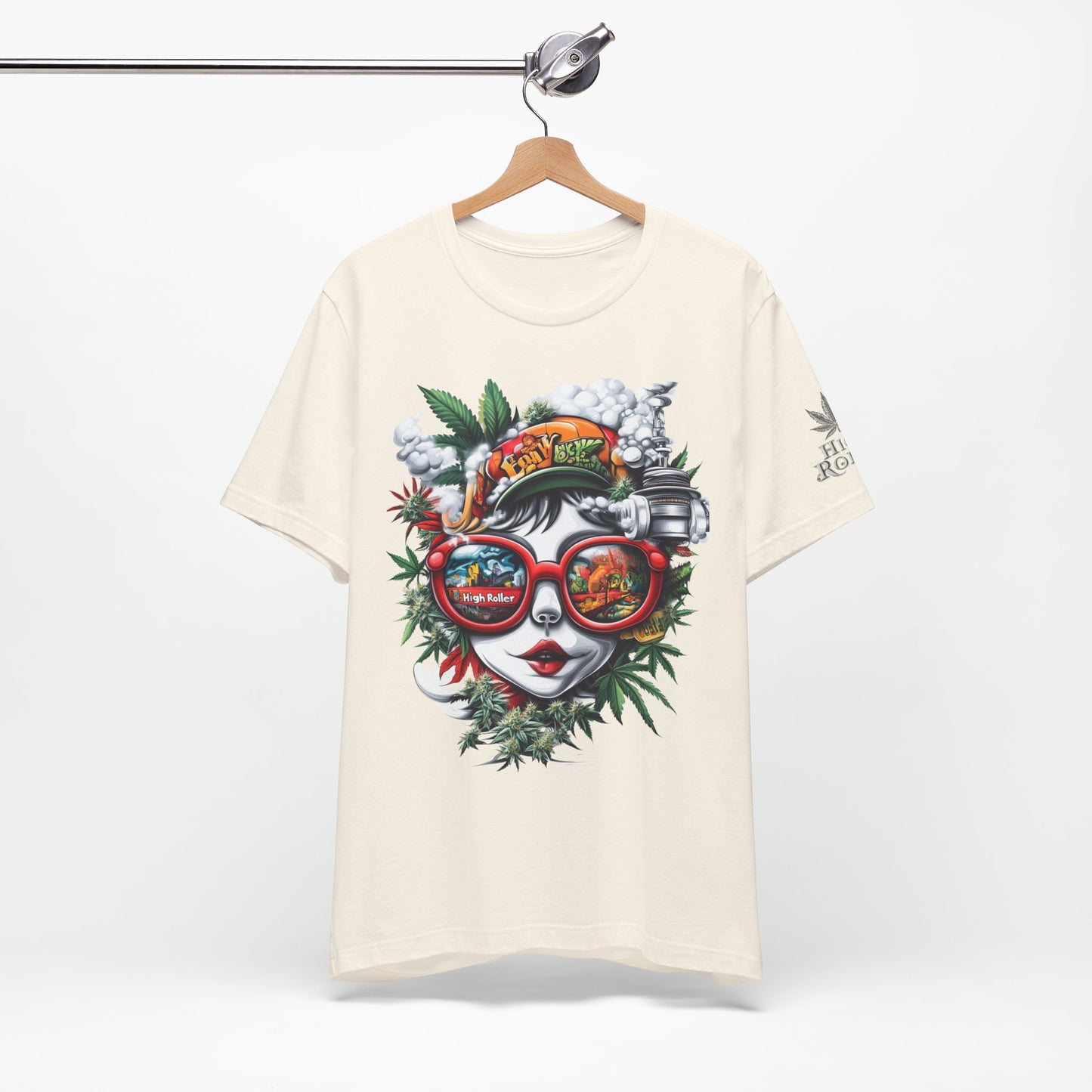 Vision Quest T-Shirt - Premium Airlume Cotton Cannabis Goddess Psychedelic Art Tee