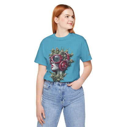 CANNABIS GODDESS TECH™ | PREMIUM FUTURISTIC ART TEE