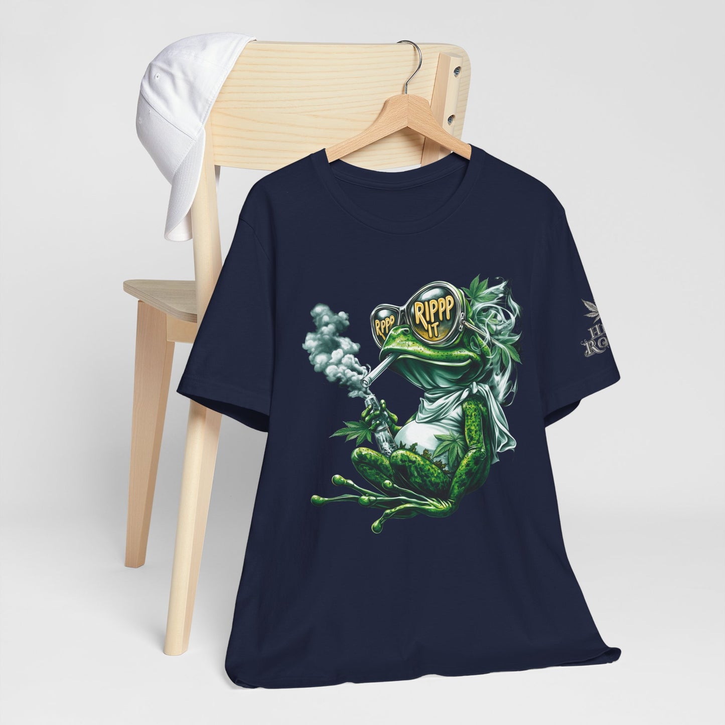 RIPPP IT Cosmic Frog Tee - Premium Airlume Cotton Cannabis Culture Streetwear