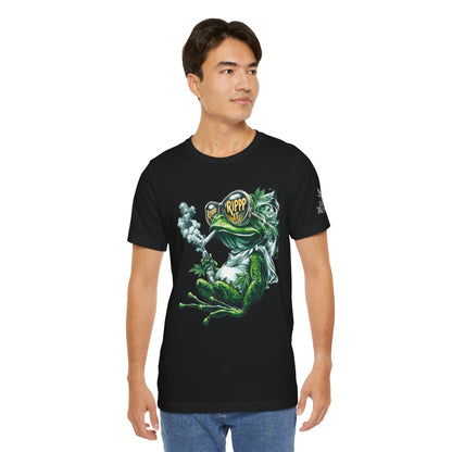 RIPPP IT Cosmic Frog Tee - Premium Airlume Cotton Cannabis Culture Streetwear