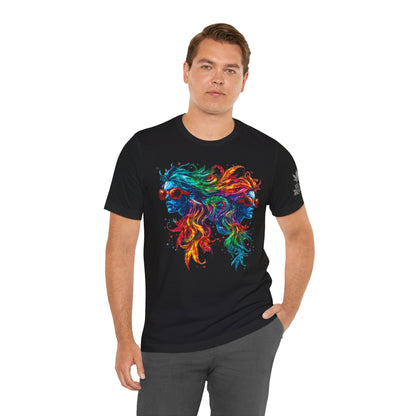DUAL CONSCIOUSNESS™ | PREMIUM RAINBOW CANNABIS ART TEE
