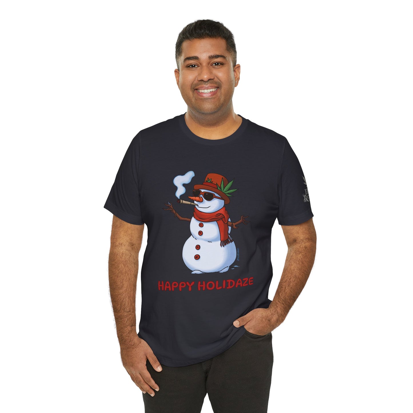 Happy Holidaze Premium Cannabis Christmas T-Shirt