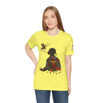 High Roller ANSO Freedom Eagle Cannabis T-Shirt - Premium 420 Artistic Double Exposure Urban Culture Liberation Apparel