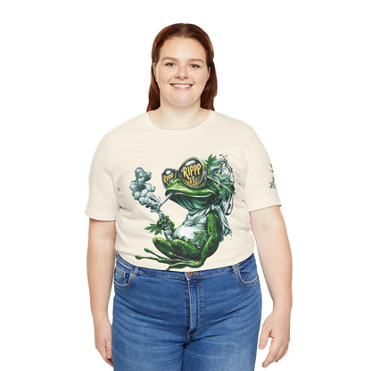 RIPPP IT Cosmic Frog Tee - Premium Airlume Cotton Cannabis Culture Streetwear