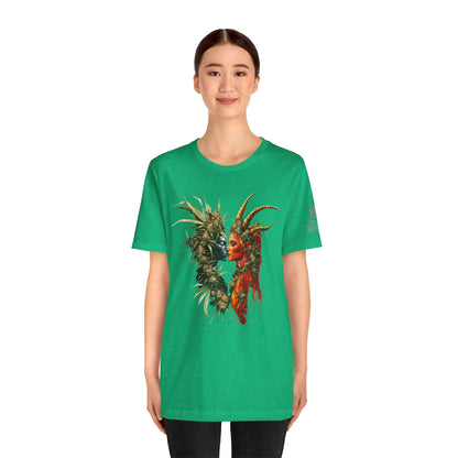 Sacred Union T-Shirt - Premium Airlume Cotton Cannabis Spirits Fantasy Art Tee
