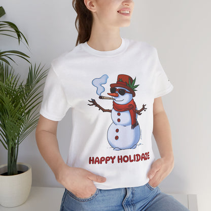 Happy Holidaze Premium Cannabis Christmas T-Shirt