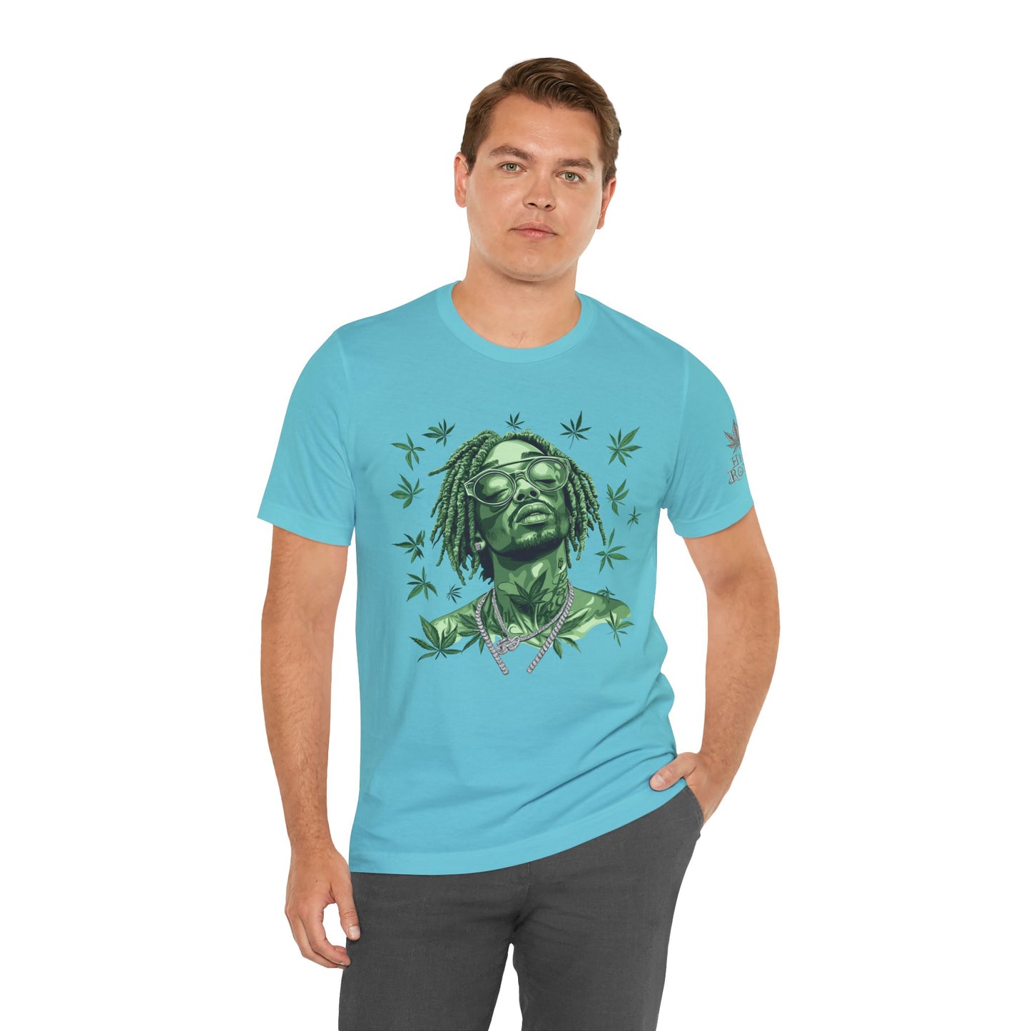 Elevated Vision Green Dream Tee - Premium Airlume Cotton Cannabis Culture Art
