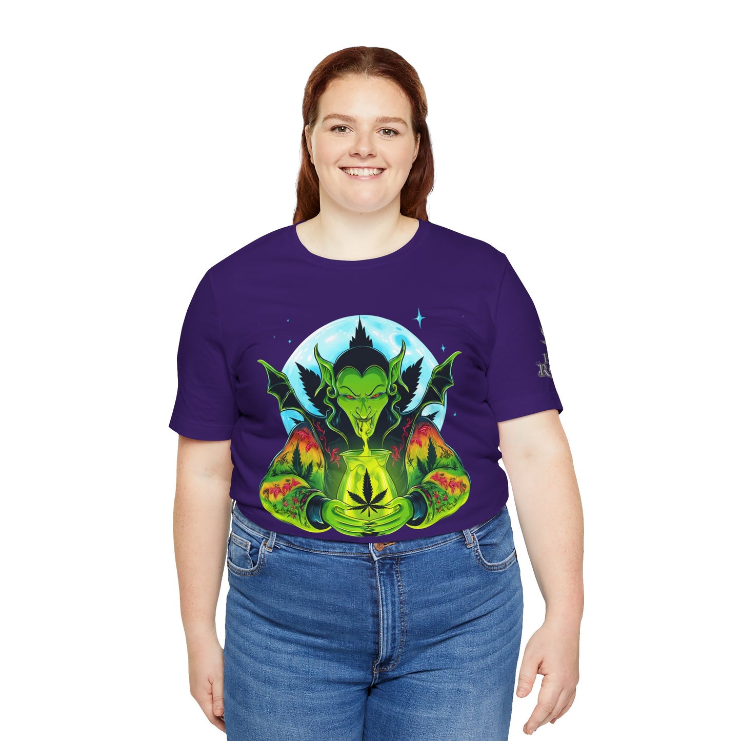 Mystic Dragon Guardian Cannabis Meditation T-Shirt - Premium Psychedelic 420 Apparel