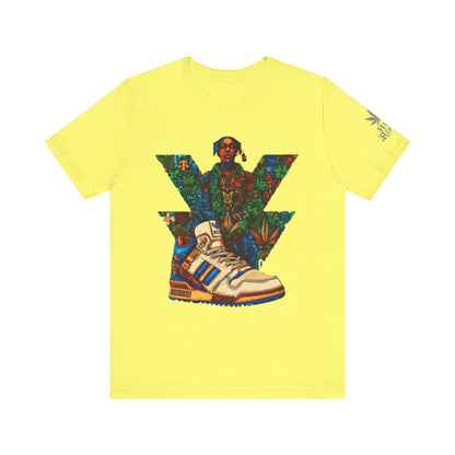 High Roller Trefoil Cannabis Sneaker T-Shirt - Premium 420 Hip-Hop Sneakerhead Street Culture Botanical Art Apparel