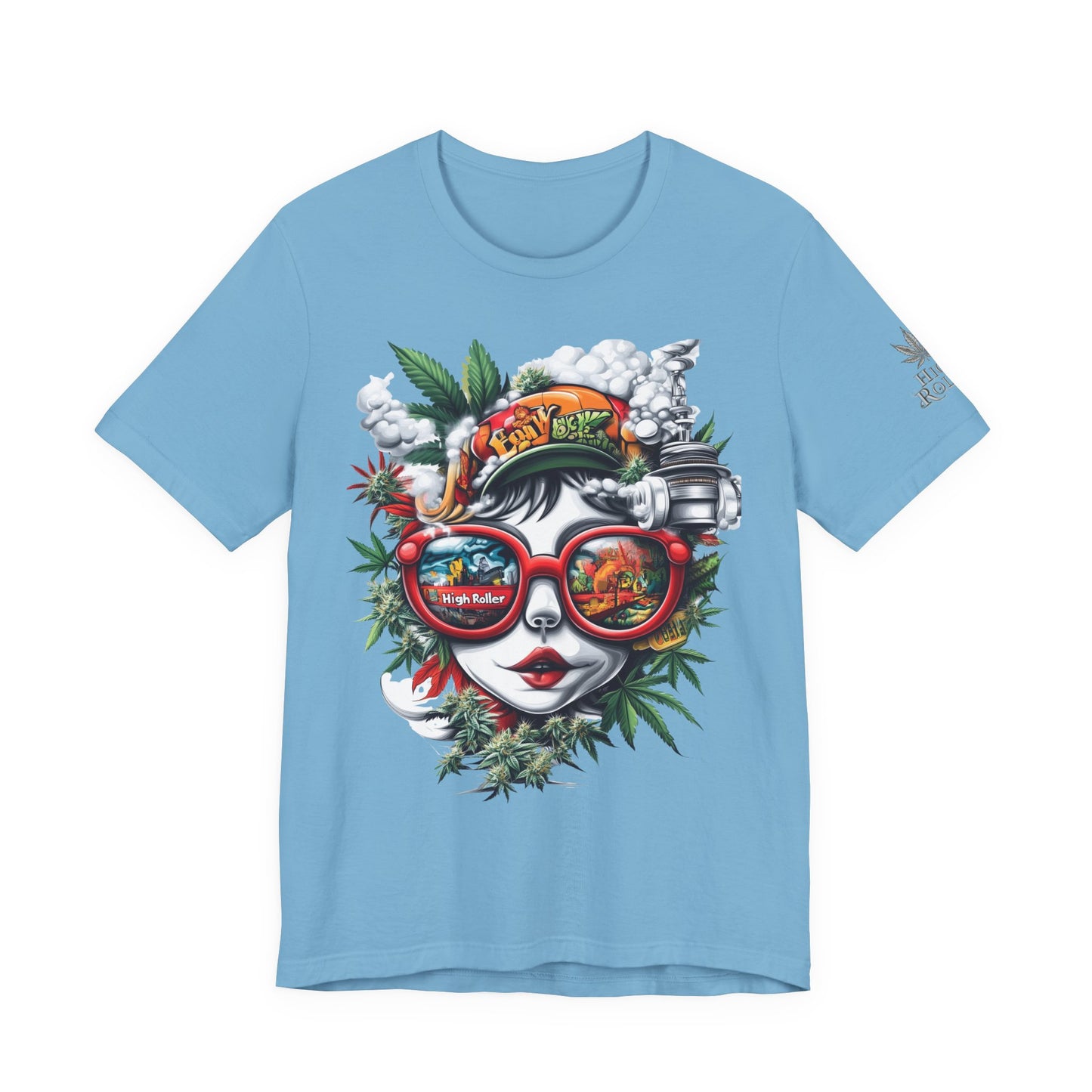 Vision Quest T-Shirt - Premium Airlume Cotton Cannabis Goddess Psychedelic Art Tee