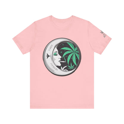 Toker Girl Coin Tee - Vintage Cannabis Portrait Art Design | High Roller